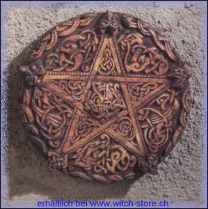 Keltisches Pentakel, Design Holz oder Stein Durchmesser ca. 14cm
