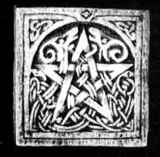 Kleines Pentagramm,  Design Holz oder Stein, ca. 8x8cm